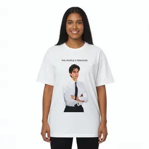 Women's Short-Sleeve Round/Crew Neck Jack Schlossberg The People Princess Vintage Meme Graphic Top, Retro Aesthetic Streetwear Unisex T-Shirt