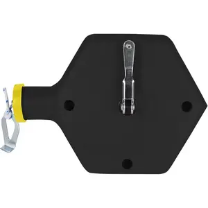 Contractor Chalk Reel, Durable and Reliable Chalk Line for Precision Marking, Ideal for Construction & Carpentry Projects (0.06 in. x 100 ft, Black)