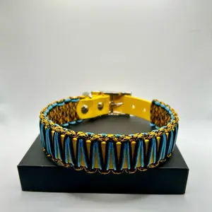 The “Wild Cheetah” Paracord x Biothane Dog Collar
