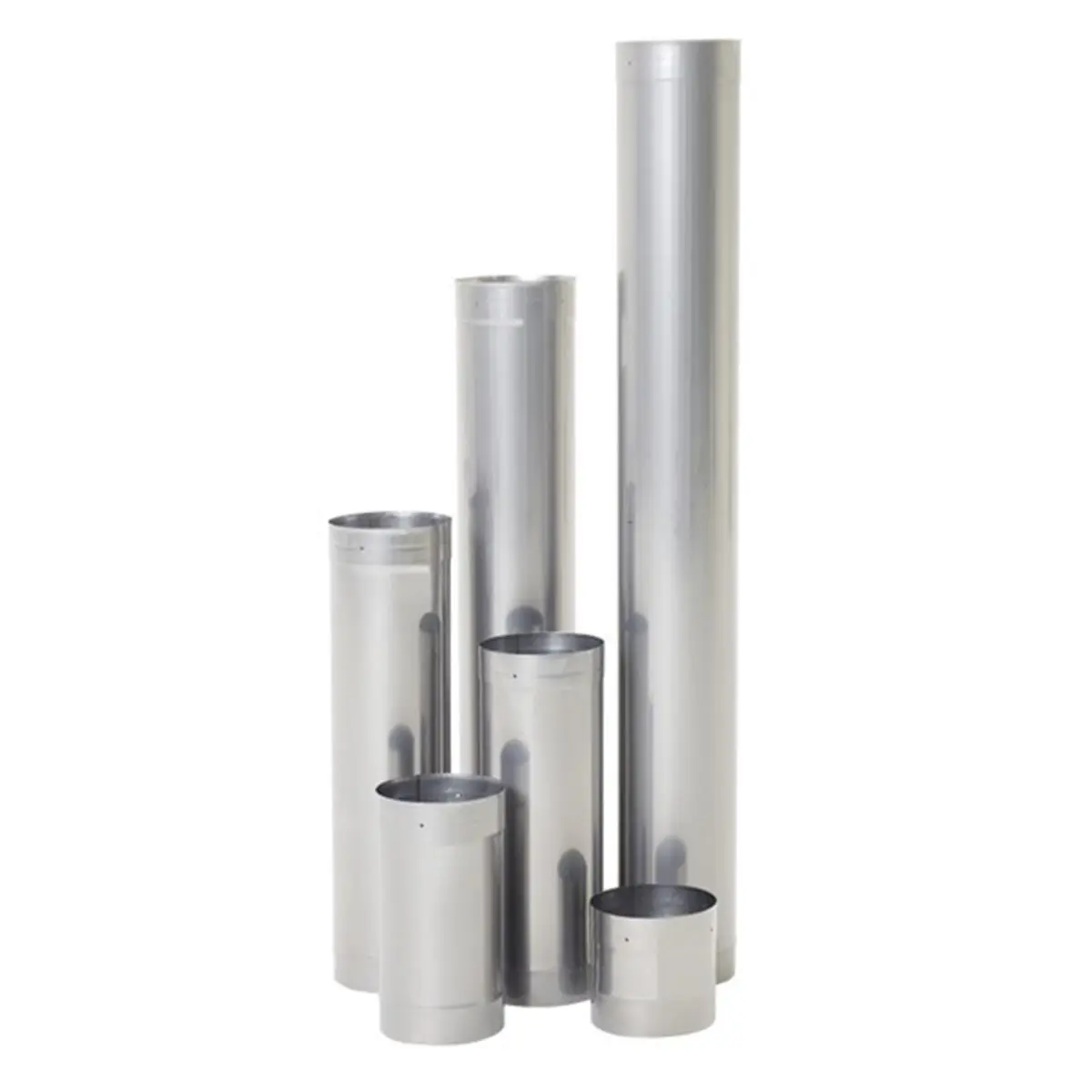 212 MAIN 3601434 Rigid 316L Stainless Steel Chimney Liner, 6 x 12 in, with Compatible Adapters for Home Improvement Bathroom Fixture Accessories