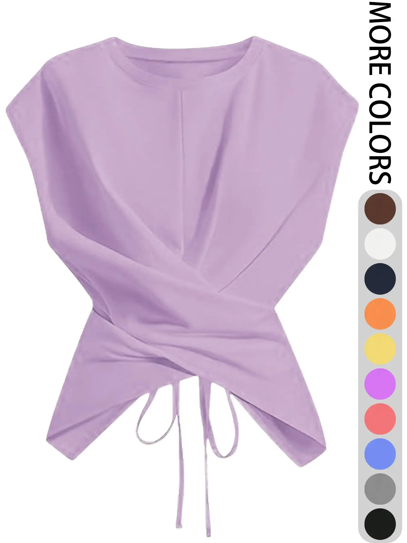 Women's Casual Solid Color Adjustable Strappy Crisscross Tie Back Tank Top, Comfortable Basic Daily Wear, Multiple Colors Available, Perfect for Office & Leisure