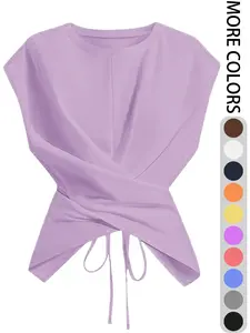Women's Solid Color Casual Batwing Tank Top, Comfortable Daily Wear, Adjustable Straps, Multiple Colors Available, Perfect for Office & Leisure