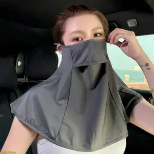 Outdoor Sports Mask, 2026 Ice Silk UV Neck Gaiter, Integrated Neck Guard, UPF50+ UV Resistant, Breathable, Drink-Through for Summer Outdoor Cycling, Driving