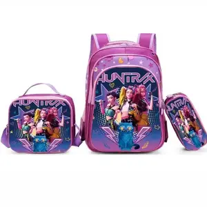 2026 NEW 3Pcs K-Pop Witch Hunter Backpack 3PCSSet| 16 Inch Kids School Backpack for Girls,Lunch Bag & Pencil Case, 2026 Must HaveBack to School Gift for Teens