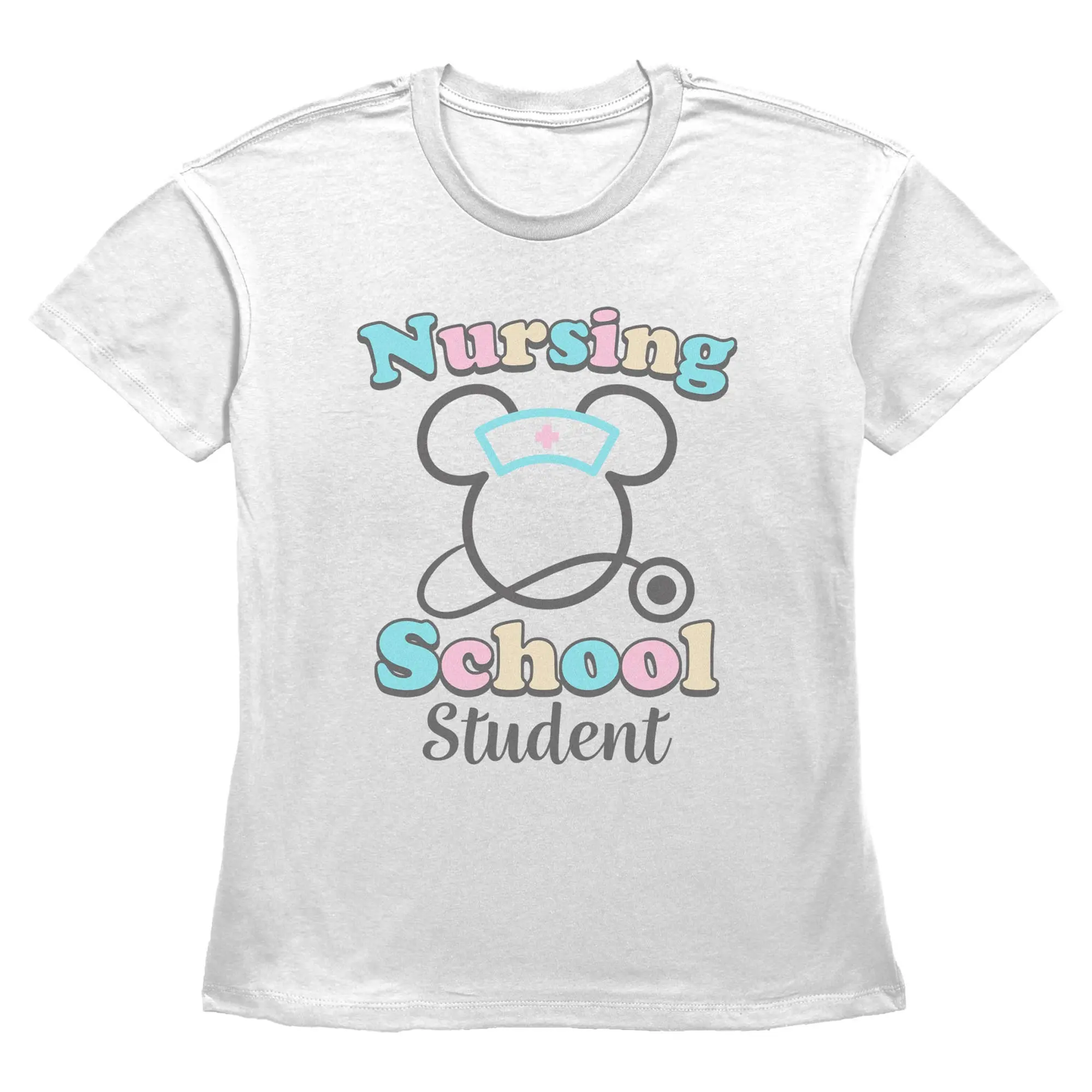 Minnie Mouse Nursing School Student Womens T Shirt