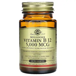 Solgar Megasorb, Vitamin B12, 5,000 mcg, 30 Nuggets