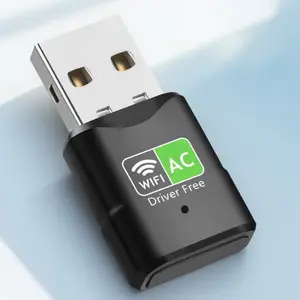 AC600 Dual-Band USB WiFi Adapter, 2.4G & 5GHz High-speed for PC/Laptop, Compatible with Windows 11, 10, 8, 7, Vista, XP