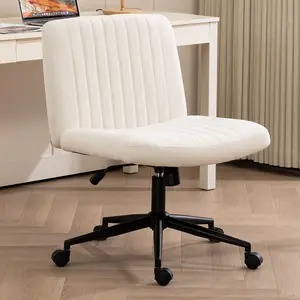 Modern home furniture chair Height adjustable pulley seat Cross-legged armless spacious office chair Movable dressing chair*