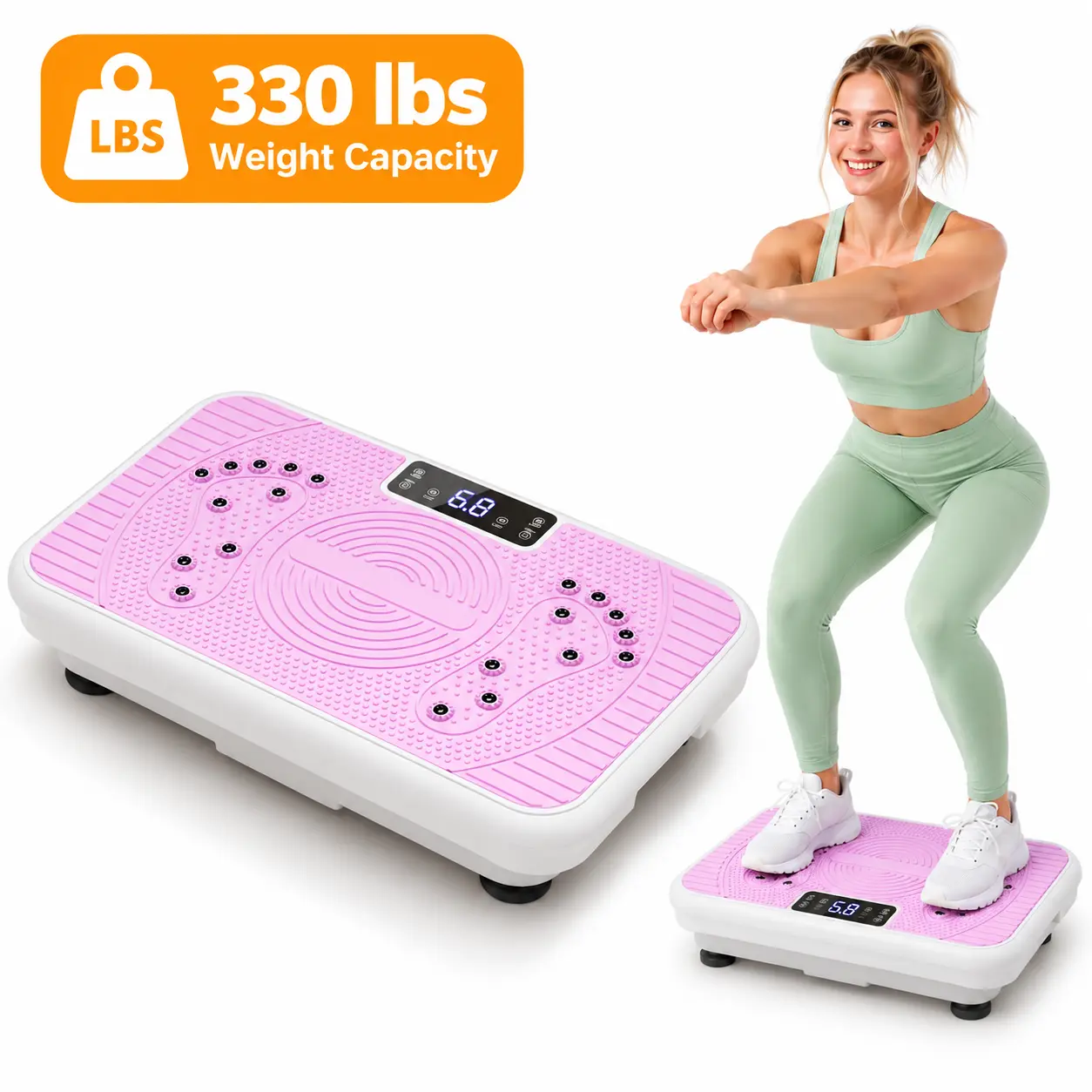 High-Power Vibration Plate Exercise Machine UnisexCompact Adjustable Home Gym Exercise Equipment withWeight Capacity, 3 Workout Modes, Remote Control, FullBody Home Workout Gear for Indoor Waist Twist and CoreAb Training