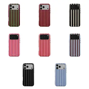 BURGA Phone Cases | Stripes Collection - for iPhone 17 16 15 14 13 12 11 Series | Magsafe Phone Case | Trendy 2026 Phone Case | Shockproof Protection | Gift for Her