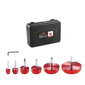 VEVOR 4Pcs PVC Pipe Reamer Kit, Plastic Pipe Fitting Socket Saver Tool Kit, Includes 1-1/2, 2, 3, 4, for PVC, CPVC, and ABS Fittings, with Tool Box, for Exhaust, Drain, Water Pipes CleaningVEVOR Super Brand Day