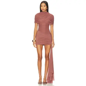Deme by Gabriella Hazel Mini Dress in Mocha