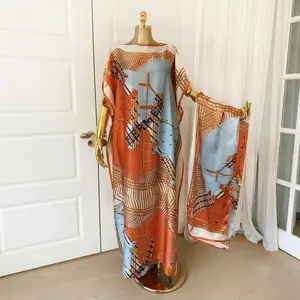 Women's Colorblock Print Long Scarf & Poncho Set, Casual Soft Comfortable Shawl for Beach Vacation, Beach Cover Ups, Fashion Accessories for Women & Girls