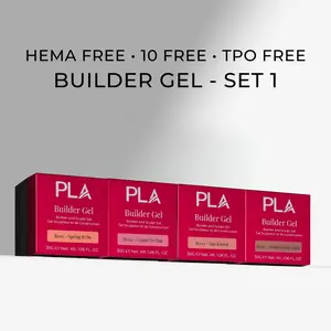 4-Pack Builder Gel | HEMA-Free | TPO-Free | Neutral Shades | 30g Each