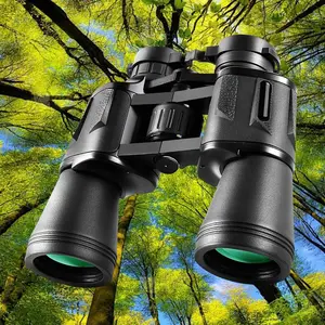 Portable Binoculars, 1 Count FMC Coated BAK4 Prism Binoculars, Outdoor Binoculars for Hunting & Camping & Hiking & Travel & Gift for Men