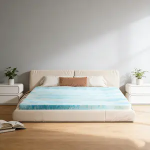 2/3/4 Inch Gel Memory Foam Mattress Topper, Pressure-Relief Cooling Topper with Breathable Ventilation for Queen, King, Full & Twin Beds