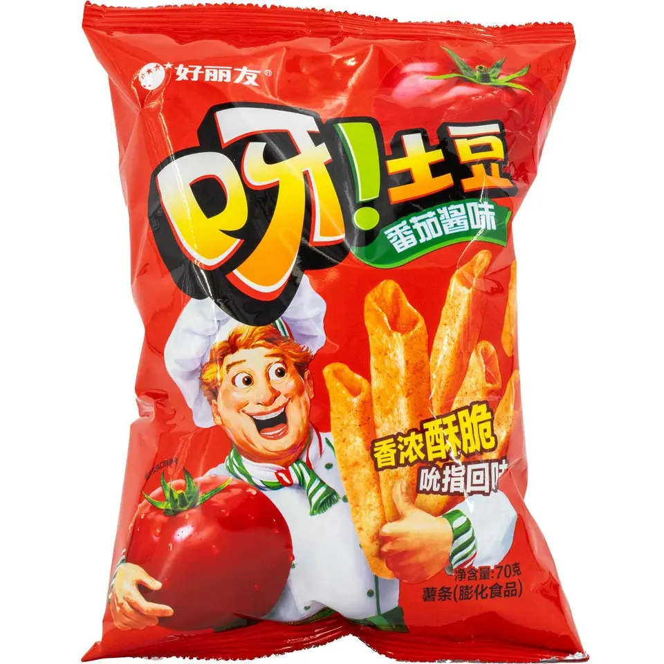 Savory Crispy Potato & Beef Chips Snack - Palm Oil Base, Tomato, BBQ Chicken Flavors, Seasoned Coating, Contains MSG, Room Temperature Storage Compatible, Crispy Beef Chips Savory Crispy Potato & Beef Chips Snack - Palm Oil Base, Tomato, BBQ Chicken Flavors, Seasoned Coating, Contains MSG, Room Temperature Storage Compatible, Crispy Beef Chips