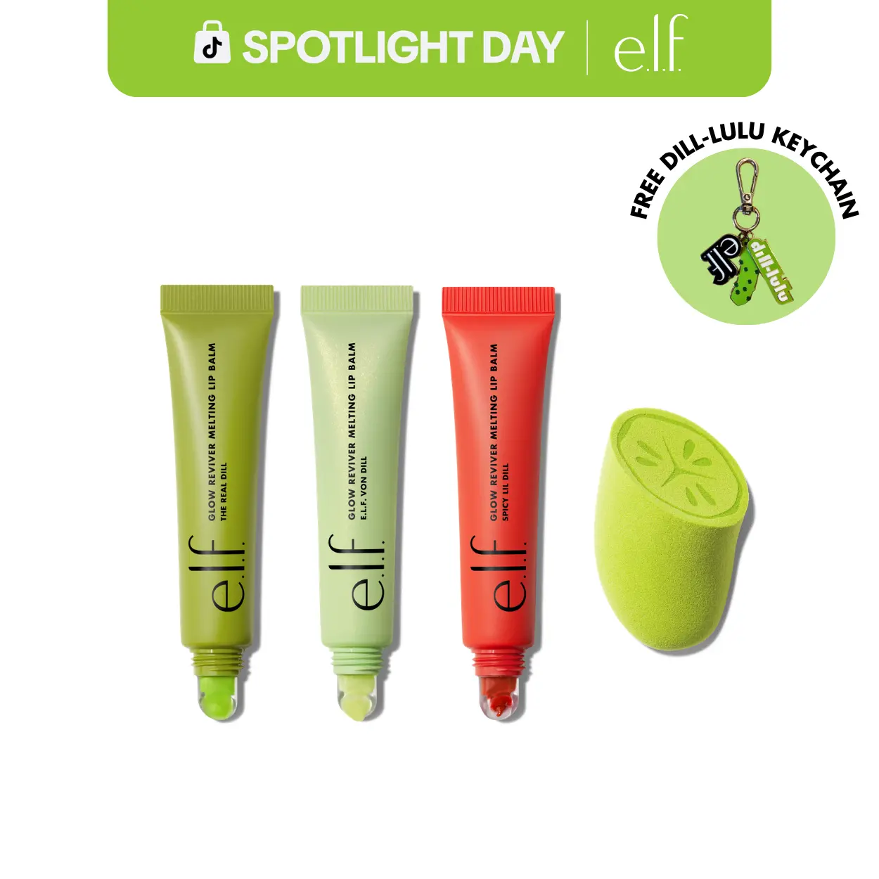 The Real Dill: Glow Reviver Melting Lip Balm & Makeup Sponge Set