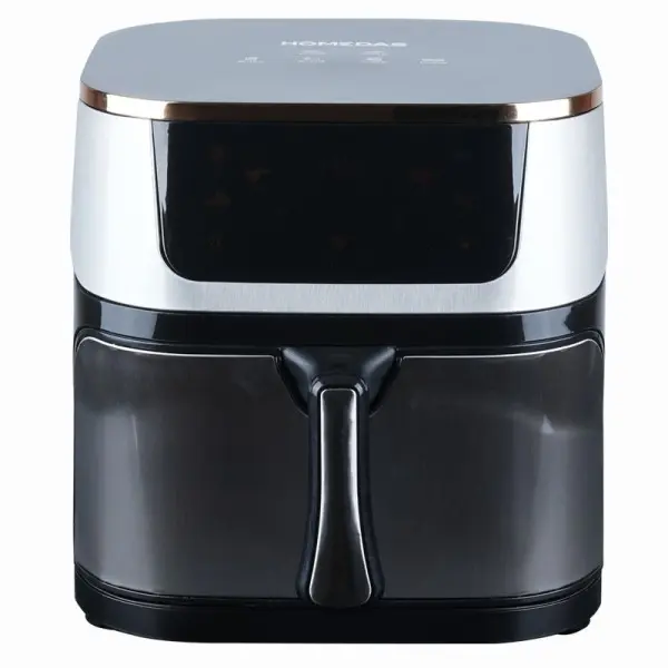HOMEDAS Air Fryer 10 QT All-in-One Digital Model with Touchscreen Controls 6 Presets & Rotisserie Dehydrator Functionality, Recipe Book, 12 One-Touch Cooking Functions, 360° Fryforce Technology, All-In-One Fryers