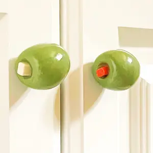 Handmade Olive Cabinet Knobs/ Wall Hangers