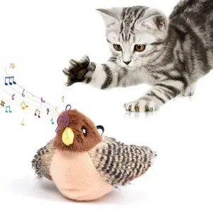 Remote Control Bird Toy for Cats, USB Rechargeable Interactive Cat Toy, Bite Resistant with Realistic Bird Sounds, Indoor Pet Playmate Interaction
