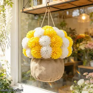 Artificial Hydrangea Flowers, and, Durable Plastic, All-Weather Hanging Ivy, Wedding Decor, Garden, Patio, Ceiling Decor