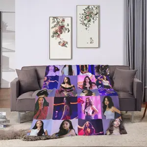 Music Singer Throw Blanket Soft and Comfortable Blanket with Beautiful Female Singer, Suitable for Bedroom Soft Decorations (40 * 50in)