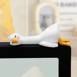 Office Stress Relief Duck Figurine, Computer Screen Decoration, Car Dashboard Display, Office Mood Stabilizer, Perfect for Workspaces