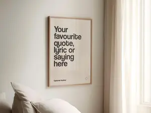 Custom Quote Print, Personalised Print, Custom Wall Art, Your Quote Typography Print, Custom Text Poster, Custom Quote Sign Art Print Poster