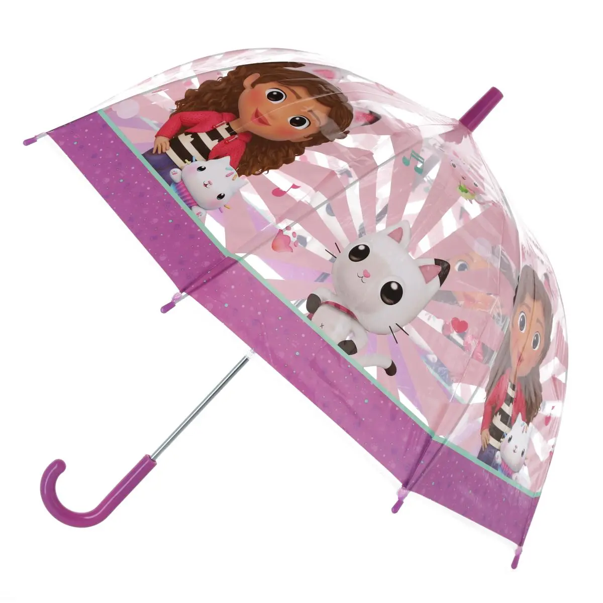 Textiel Trade Girl's Gabby's Dollhouse Stick Umbrella, Stick Umbrellas