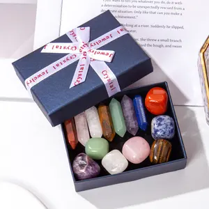 Ultimate Healing Crystal Gift Box| Natural Tumbled Stones for Manifestation, Energy Clearing & Chakra Balance