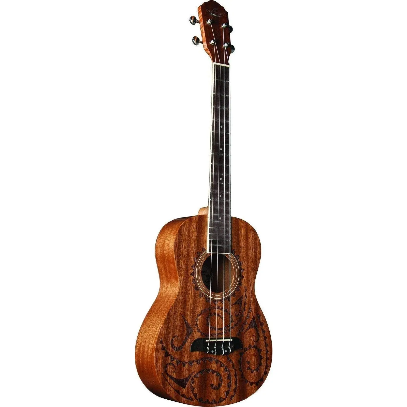 Oscar Schmidt Baritone Ukulele, Natural Mahogany Maori (OU52TAT-A-U)