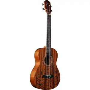 Oscar Schmidt Baritone Ukulele, Natural Mahogany Maori (OU52TAT-A-U)