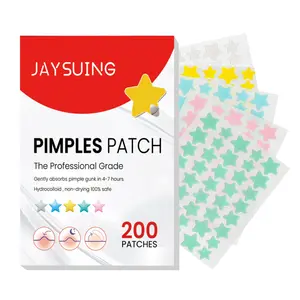 Pimple Patches-200 Hydrocolloid Acne Patches with Tea Tree Salicylic Acid & Cica Oil for Clear Skin Easy Application Mighty Patches for Face Pack Daily Blemish Remover