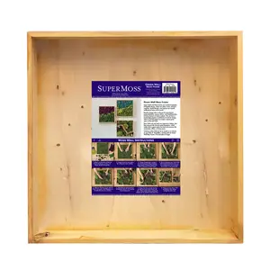 SuperMoss Pine Wood Frames for DIY Moss Wall Decor - Biophilic Design for Home, Office, and Event Decor