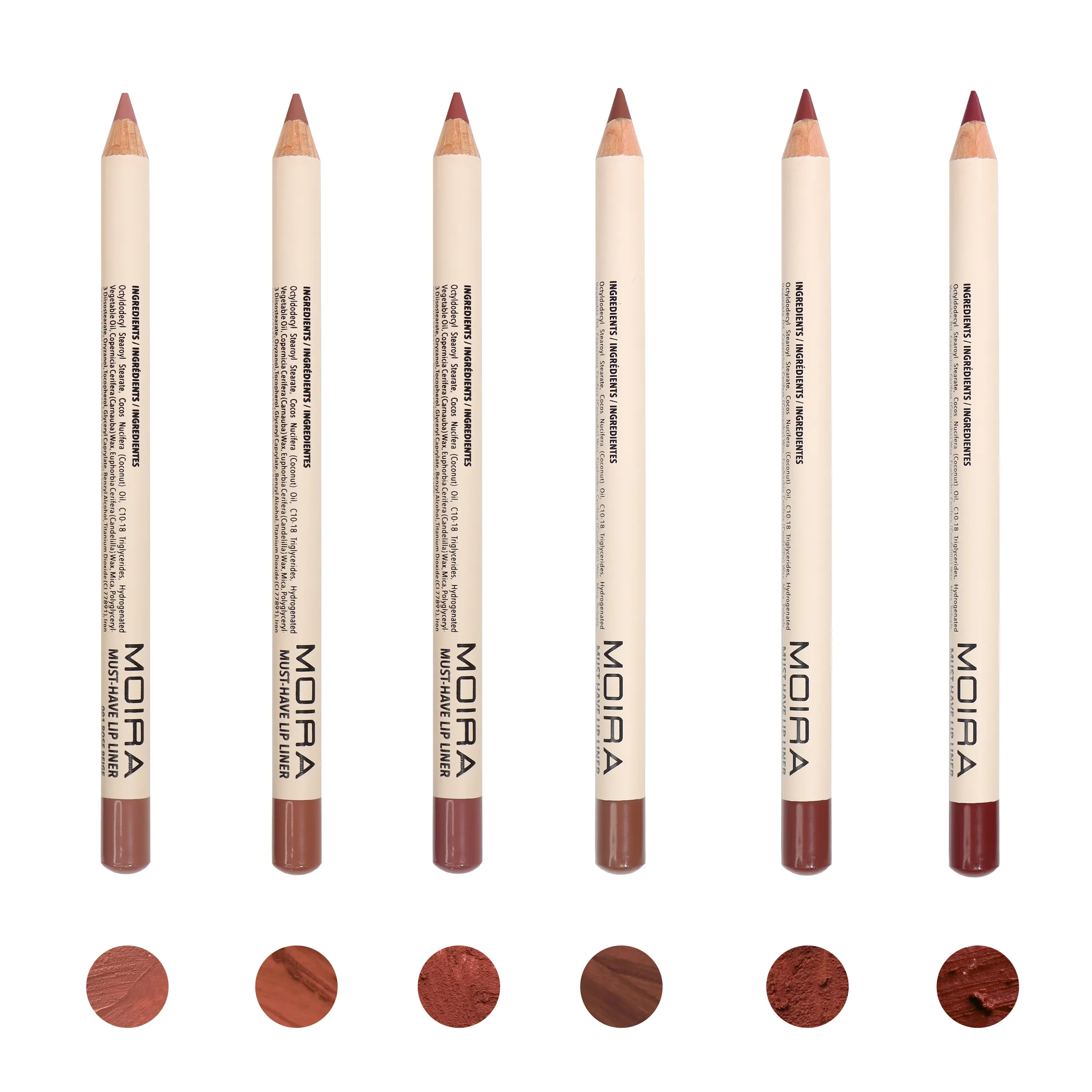MOIRA | Must-Have Lip Liner Bundle (001, 006) | Creamy High-Pigment Formula for Smooth, Long-Lasting Lip Definition