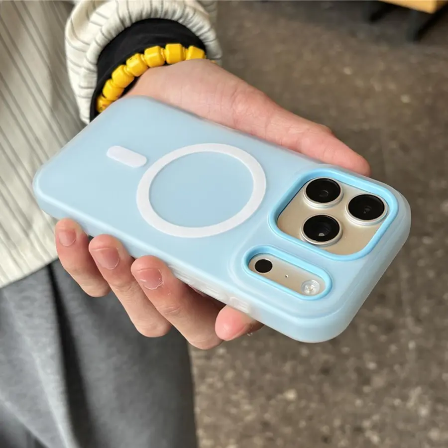 Magnetic Wireless Charging Jelly Color iPhone Case - Shockproof, Anti-Fall Cover for iPhone 17 Pro Max/17/17 Pro/17 Air/16/15/14/13/12/11 Pro Max, Mobile Phone Accessories for Men/Women