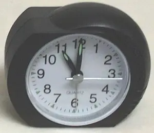 La Crosse Hand Compact Quartz Analog Clock - Home Decor, Luminous Dial, Alarm Function (Model 27001)