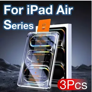 3-Pack Apple iPad Air Series Tempered Glass Screen Protector, 9h Hardness, Bubble-Free Installation, Dust-Proof Design
