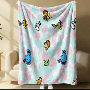 Multicolor Camouflage Animal Print Blanket, All-Season Use, Suitable For Beds, Sofas, Cars, Room Decorations And Gifts, Suitable For Children And Adults