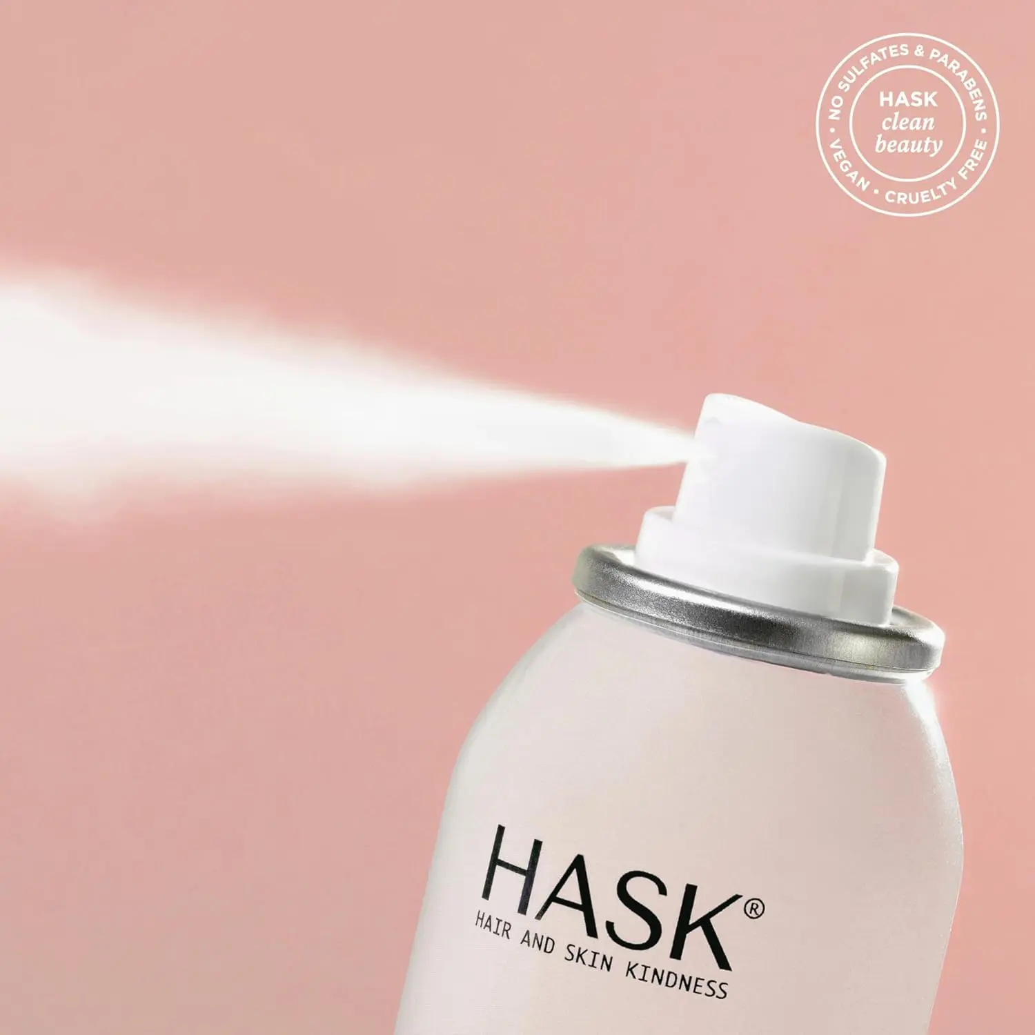 HASK Volumizing Natural Dry Shampoo with Charcoal, Biotin, Coconut & Tea Tree - Aluminum-Free, Cruelty-Free Haircare for Adults & All Hair Types, 4.3oz, Tropical, Single