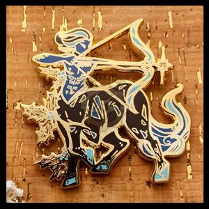 Celestial Coronation Series: Sagittarius Zodiac 2.5in Hard Enamel Pin