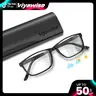 VIYAWISE Unisex High Quality Eyewear - 27g Lightweight Rectangular Polycarbonate Blue Light Photochromic Accessory Non-Prescription Frames, UV400 UV Shield, Eye Strain Protection, Esports, Casual Wear, with Case