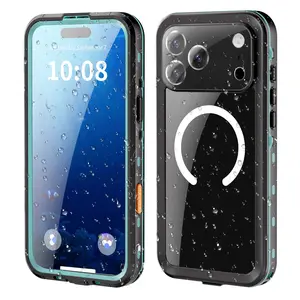 Waterproof Case for iPhone 17 Series, Built-in Screen Protector IP68 Underwater Protection | Upgraded Military-Grade Drop & Shock Resistance Full-body Impact-resistant Semi-transparent Cover, Suitable for Multiple Scenarios