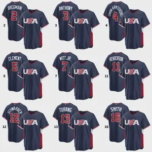 Men's USA Baseball Navy 2026 World Baseball Classic Home Jersey for Fans (note option in order)