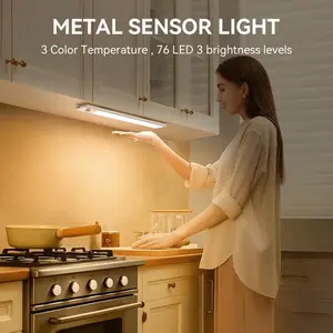 Ultra-Thin Motion Sensor LED Cabinet Light with Stepless Dimming|3 Color Modes & USB-C Fast Charge for Kitchen Wardrobe Hallway|Magnetic Mount & 15-Day Battery Life|Intelligent environmental lighting and organ|#SmartLighting#HomeOrganization