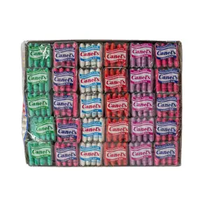 Canel's Chicle 4 Pastillas - Authentic Mexican Bubble Gum in Original Peppermint Blueberry Mint Tutti Frutti Cinnamon Flavors