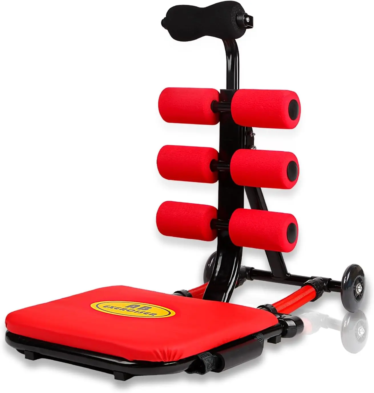 Total Foldable Ab Machine, Sit Up Bench, Abs Trainer Exerciser Equipment,Abdominal Portable Workout Crunch Core Fitness for Women Home Gym Systems.