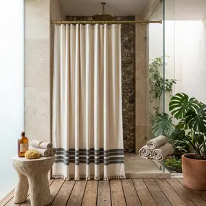 Costa Turkish Cotton Shower Curtain