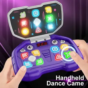 Stress Relief Toy, Push Button Game Machine, Educational Puzzle Toy, Music Game Console, Portable Flip Cover, Holiday Gift